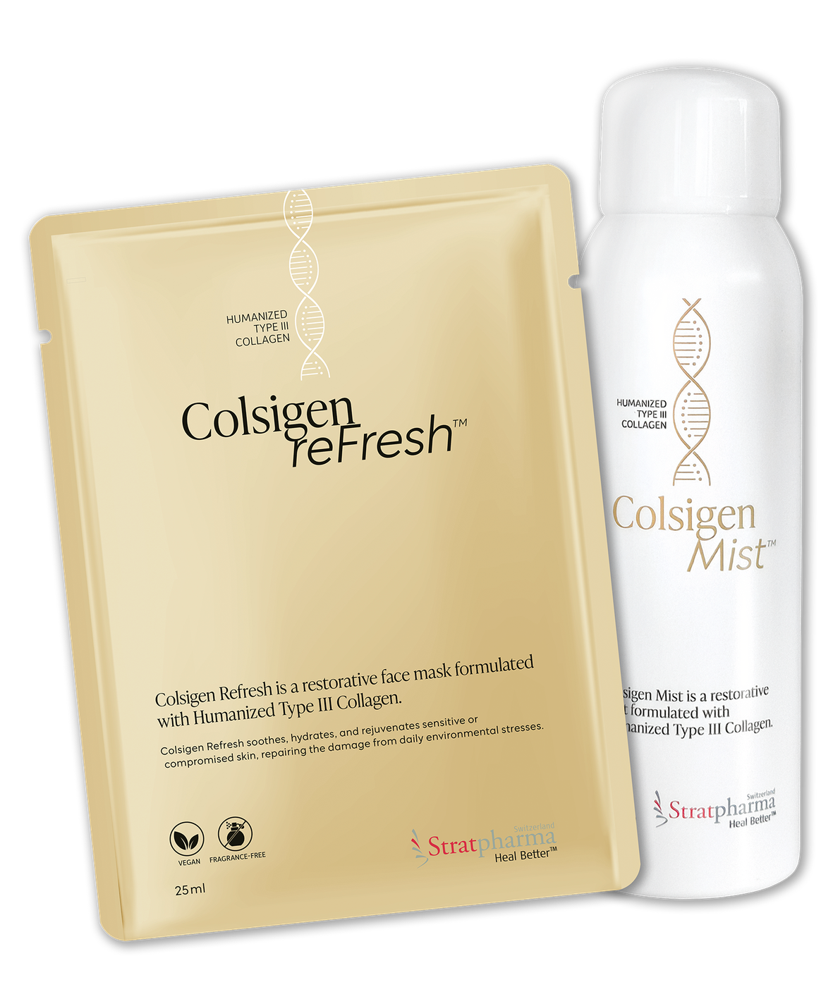 ColsigenMist™ hydrating spray and ColsigenreFresh™ mask